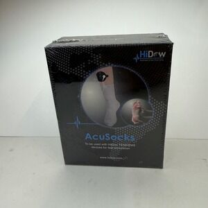 HiDow AcuSocks TENS EMS Foot Stimulation Conductive Socks New Sealed Accessory‎